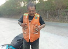 หนุ่มใหญ่วินมอเตอร์ไซค์กำลังไปรับลูกค้า ถูกโจรดักตีขโมยรถมอเตอร์ไซค์